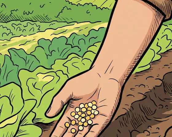 Una mano che semina, un filare alla volta